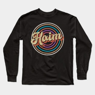 vintage circle line color Haim Long Sleeve T-Shirt